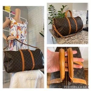 louis vuitton keepall bandouliere 55 , 1000% authentic.